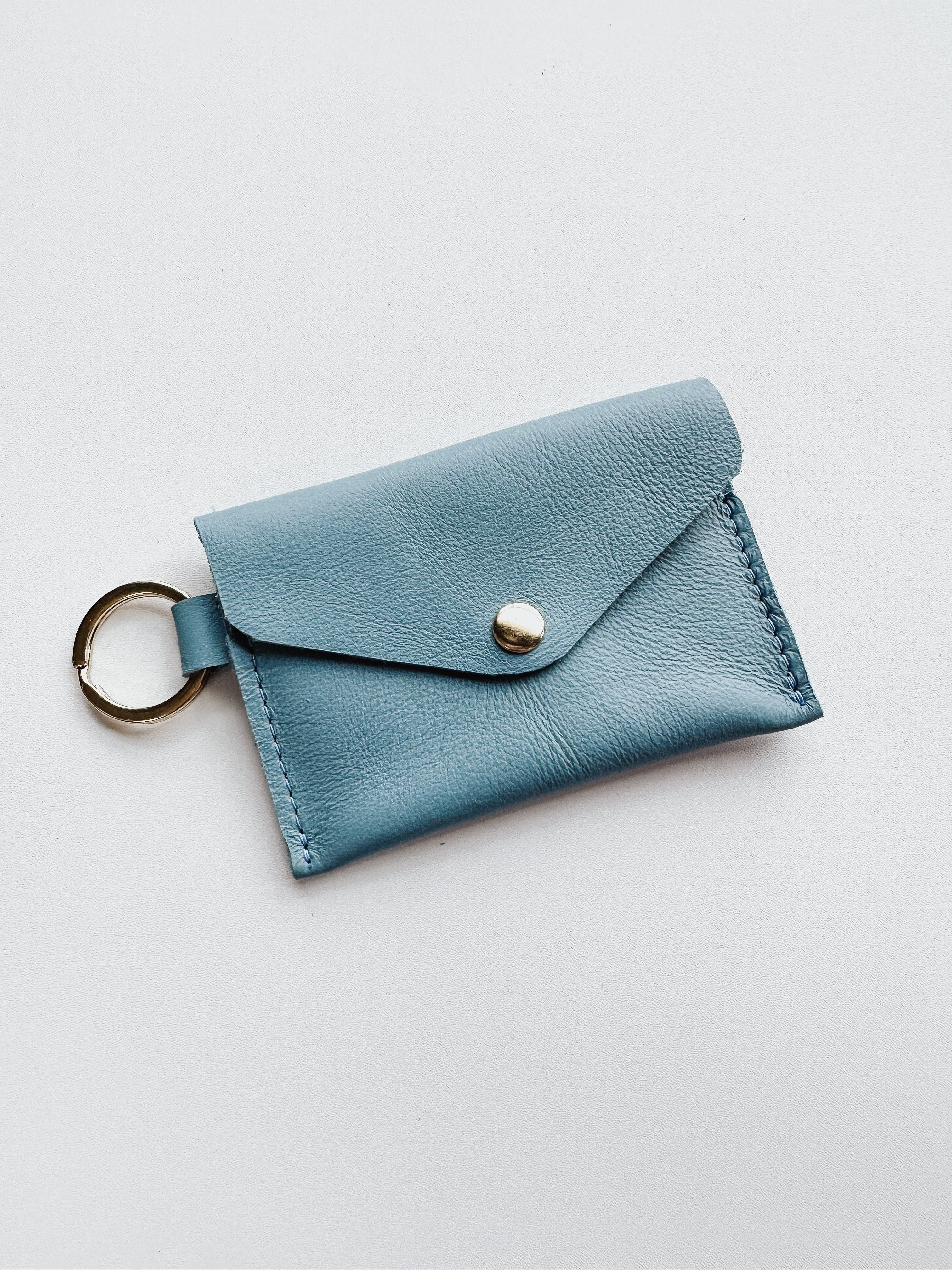 Florence P. Keychain Wallet in Sky Blue Francois New Orleans